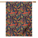 Indian Paisley Pattern Print House Flag
