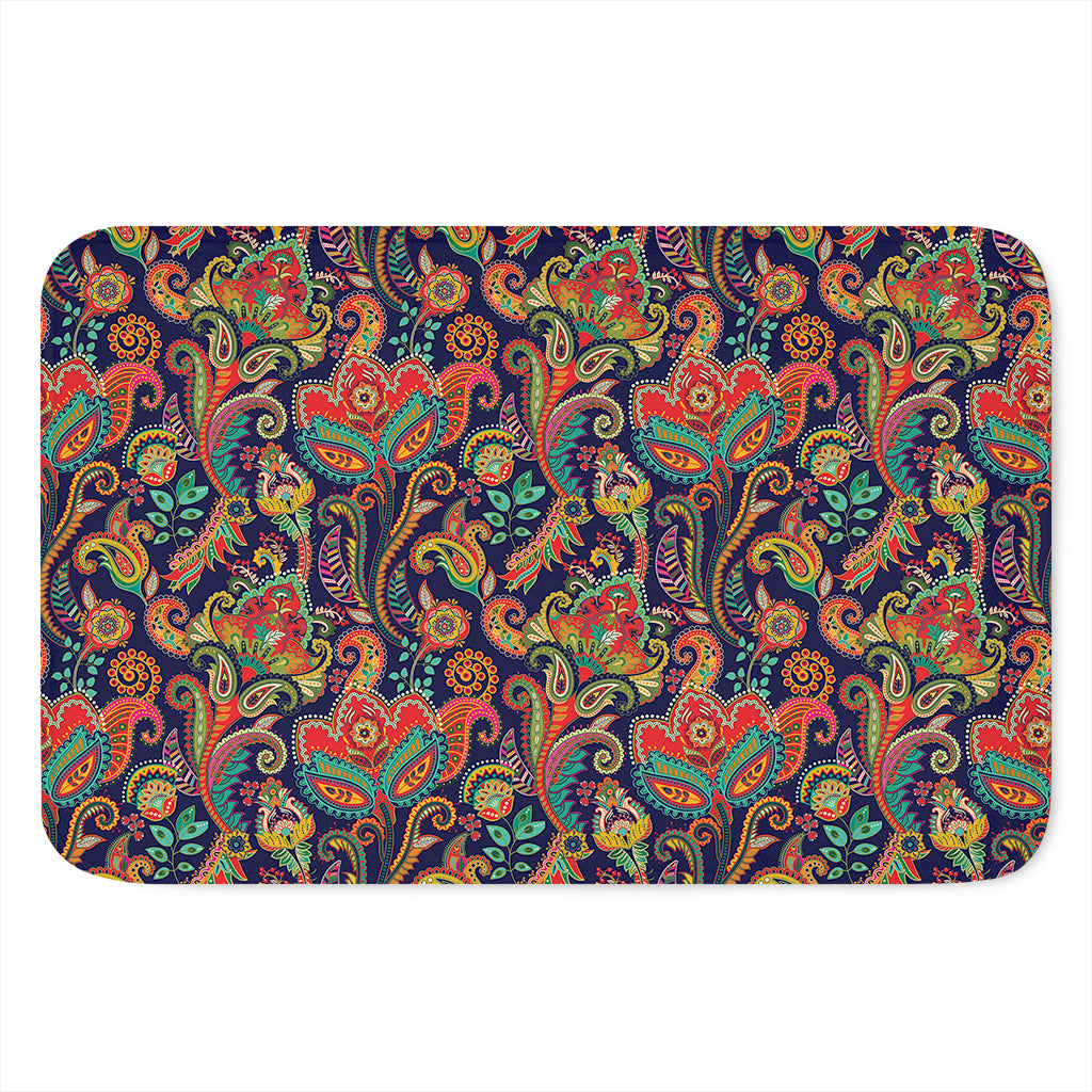 Indian Paisley Pattern Print Indoor Door Mat