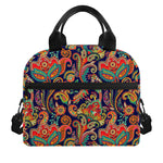 Indian Paisley Pattern Print Insulated Lunch Bag