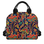 Indian Paisley Pattern Print Insulated Lunch Bag