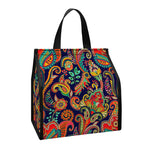 Indian Paisley Pattern Print Insulated Lunch Tote