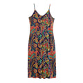Indian Paisley Pattern Print Jersey Midi Cami Dress