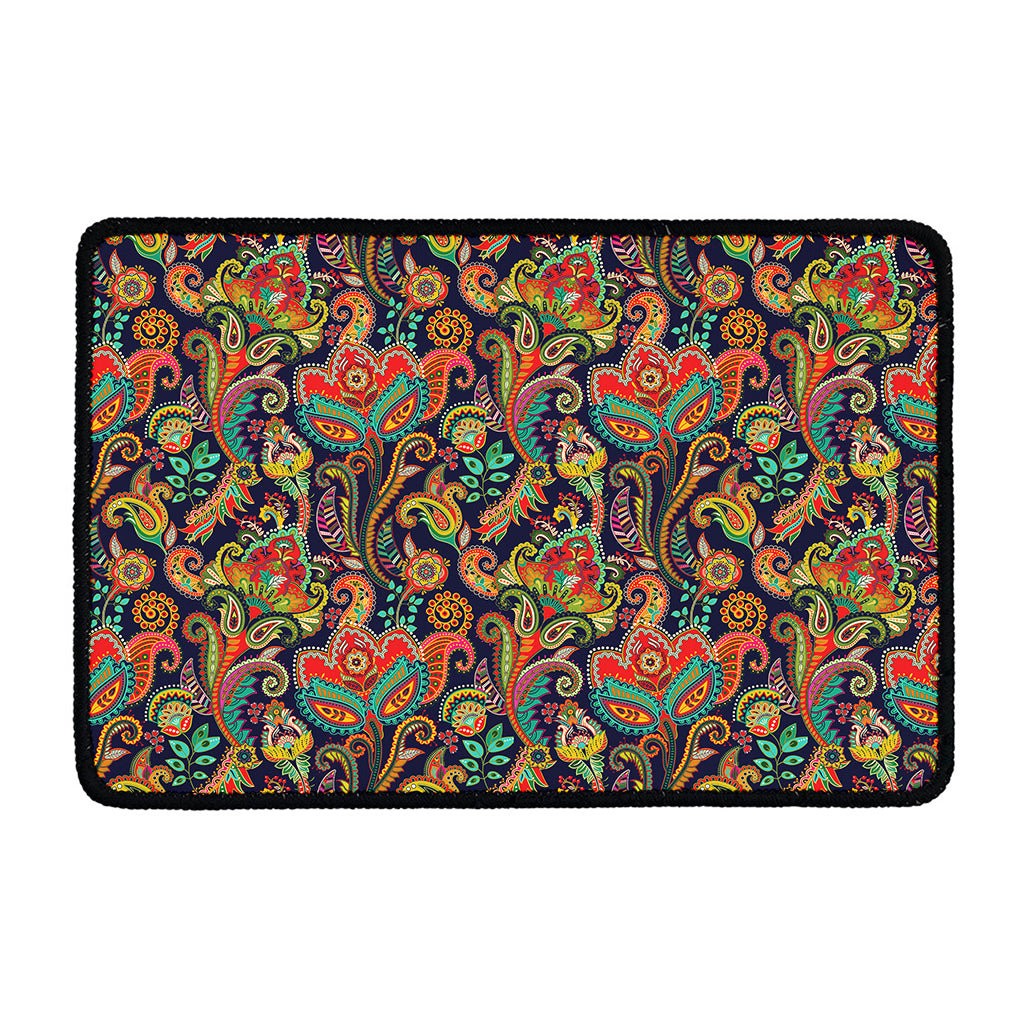 Indian Paisley Pattern Print Kitchen Mat