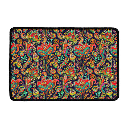 Indian Paisley Pattern Print Kitchen Mat