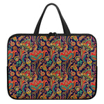 Indian Paisley Pattern Print Laptop Sleeve With Handle