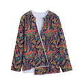 Indian Paisley Pattern Print Long Sleeve Short Coat