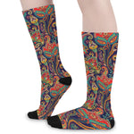 Indian Paisley Pattern Print Long Socks