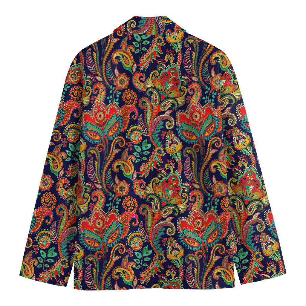 Indian Paisley Pattern Print Men's Blazer