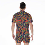 Indian Paisley Pattern Print Men's Rompers