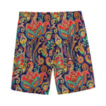 Indian Paisley Pattern Print Men's Sports Shorts