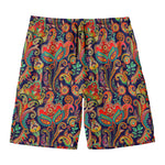 Indian Paisley Pattern Print Men's Swim Trunks
