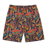Indian Paisley Pattern Print Men's Swim Trunks