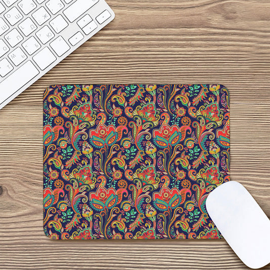 Indian Paisley Pattern Print Mouse Pad
