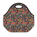 Indian Paisley Pattern Print Neoprene Lunch Bag