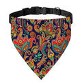 Indian Paisley Pattern Print Over The Collar Dog Bandana
