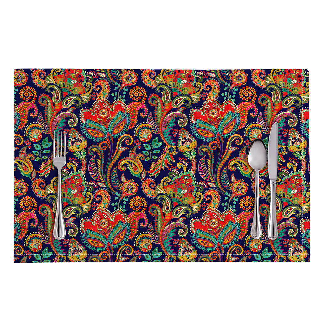 Indian Paisley Pattern Print Placemat