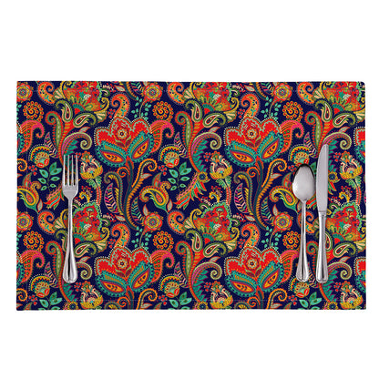 Indian Paisley Pattern Print Placemat