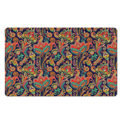 Indian Paisley Pattern Print Polyester Doormat