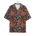 Indian Paisley Pattern Print Rayon Hawaiian Shirt