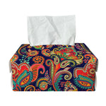 Indian Paisley Pattern Print Rectangle Tissue Box Cover
