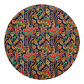 Indian Paisley Pattern Print Round Blanket