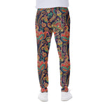 Indian Paisley Pattern Print Scuba Joggers