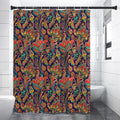 Indian Paisley Pattern Print Shower Curtain