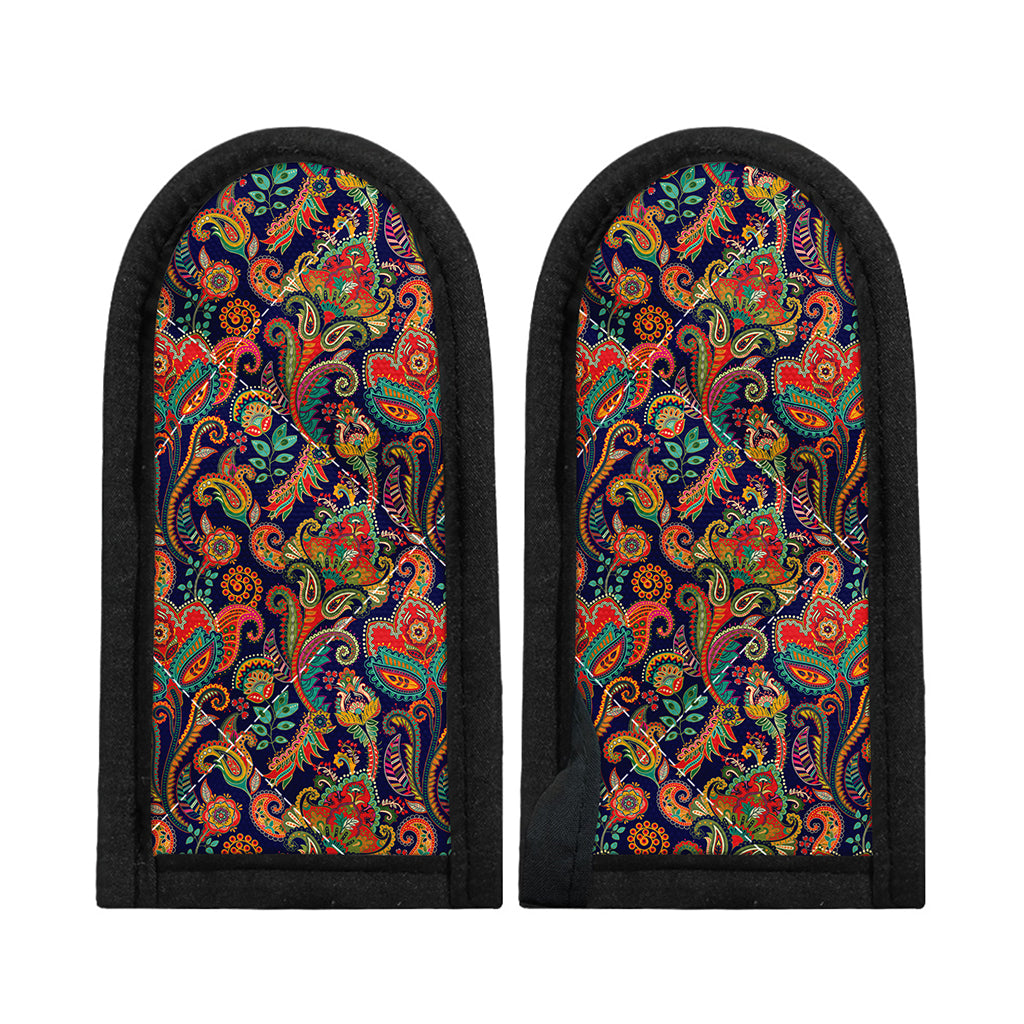 Indian Paisley Pattern Print Skillet Handle Cover
