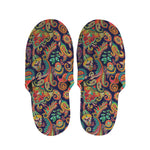 Indian Paisley Pattern Print Slippers