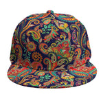 Indian Paisley Pattern Print Snapback Cap