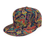 Indian Paisley Pattern Print Snapback Cap