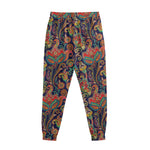 Indian Paisley Pattern Print Sweatpants