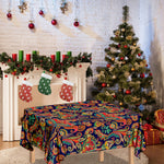 Indian Paisley Pattern Print Tablecloth