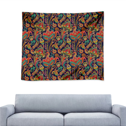 Indian Paisley Pattern Print Tapestry