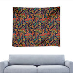 Indian Paisley Pattern Print Tapestry