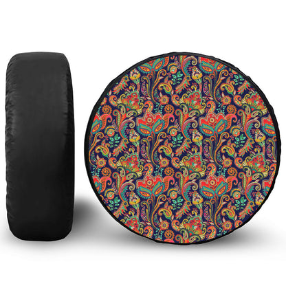 Indian Paisley Pattern Print Tire Cover