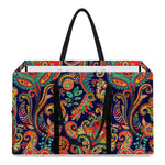 Indian Paisley Pattern Print Utility Tote Bag