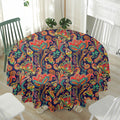 Indian Paisley Pattern Print Waterproof Round Tablecloth