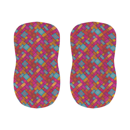Indian Patchwork Pattern Print Bar Stool Covers