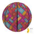 Indian Patchwork Pattern Print Basketball
