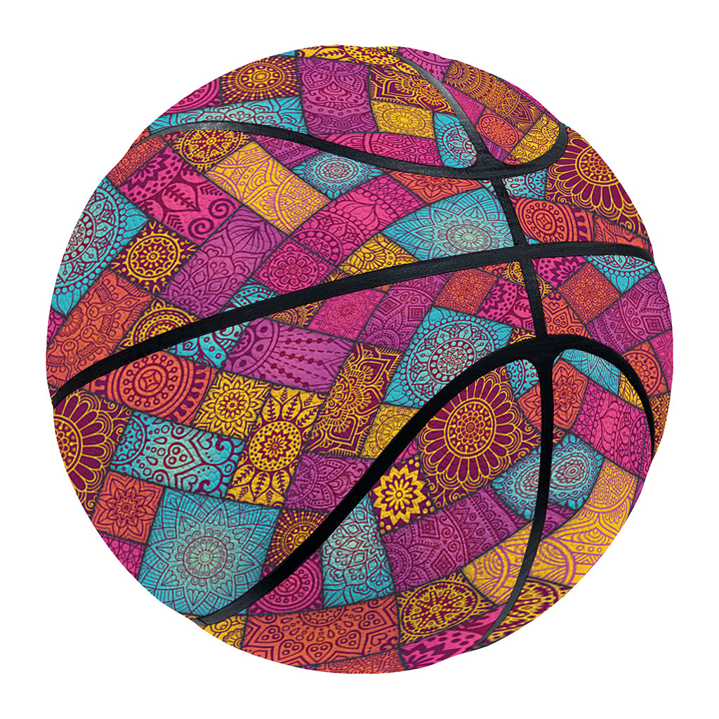 Indian Patchwork Pattern Print Basketball