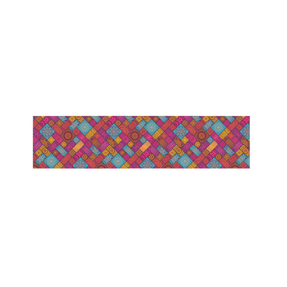 Indian Patchwork Pattern Print Bed Runner