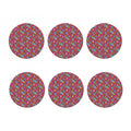 Indian Patchwork Pattern Print Coaster Set