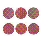 Indian Patchwork Pattern Print Coaster Set