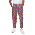 Indian Patchwork Pattern Print Cotton Sweatpants