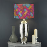 Indian Patchwork Pattern Print Drum Lamp Shade