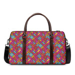 Indian Patchwork Pattern Print Duffle Bag