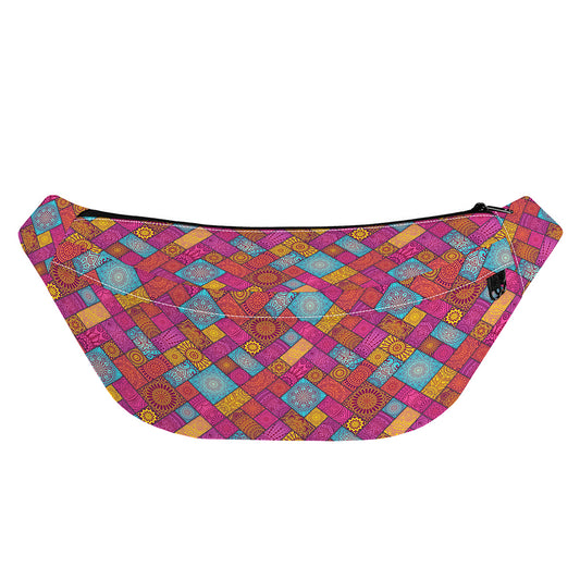Indian Patchwork Pattern Print Fanny Pack