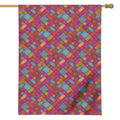 Indian Patchwork Pattern Print House Flag