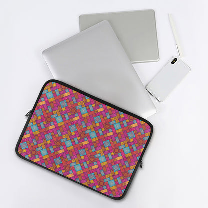 Indian Patchwork Pattern Print Laptop Sleeve